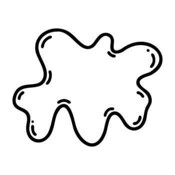 Abstract irregular shape design with curved lines vector