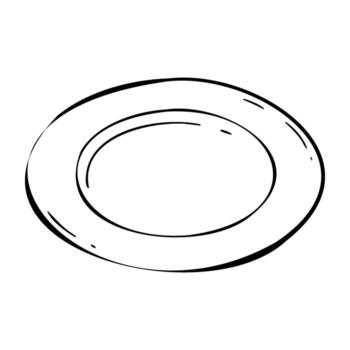 sencillo espiral línea Arte con concéntrico circulo diseño vector