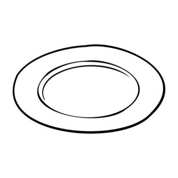 resumen línea Arte de un sencillo espiral vector