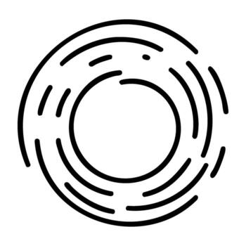 resumen circulo modelo con concéntrico líneas vector