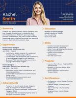 Interior Designer Resume template