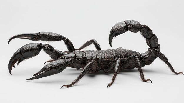 a scorpion is shown on a white background photo