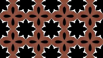 caleidoscópio vintage retro círculo padronizar mosaico fundo. geométrico clássico flor arte movimento. video