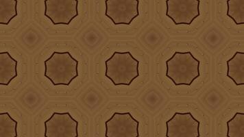 caleidoscópio vintage retro círculo padronizar mosaico fundo. Castanho couro textura fundo. video