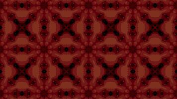 caleidoscópio vintage retro círculo padronizar mosaico fundo. vermelho grunge fundo. video