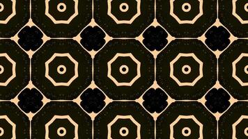 Kaleidoscope vintage retro circle pattern mosaic background. geometric classic pattern. flower dynamic pattern. video