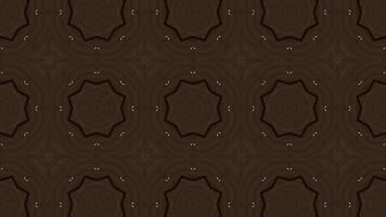 caleidoscópio vintage retro círculo padronizar mosaico fundo. Castanho madeira textura fundo. video