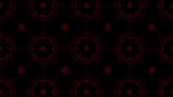 Kaleidoscope vintage retro circle pattern mosaic background. red velvet background. video