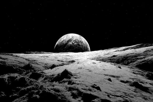 An image of the moon from space photo