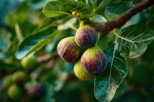 Figs on a tree branch photo