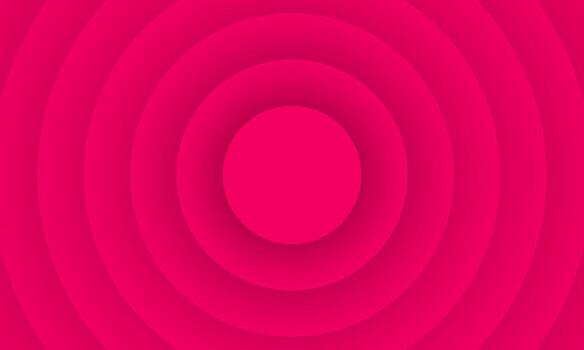 bright red abstract background with soft concentric circle shapes in a modern design vector