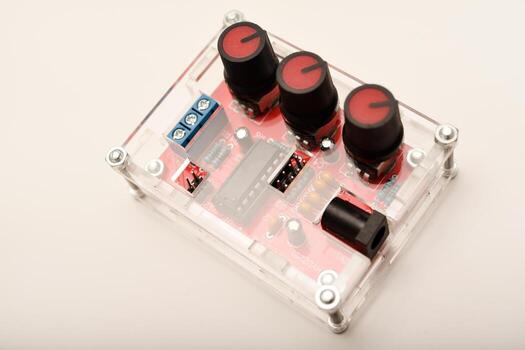 Functional electronic gadget. The signal generator. DIY kit for assembling an electronics enthusiast. photo