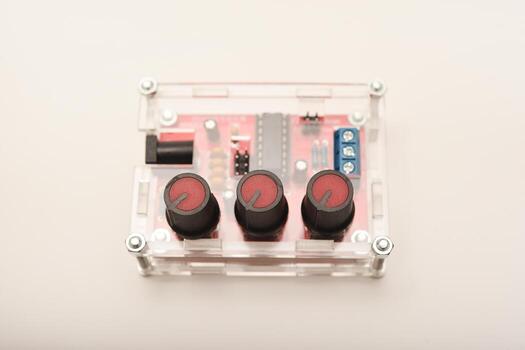 DIY electronics project. The signal generator. DIY kit for assembling an electronics enthusiast. photo