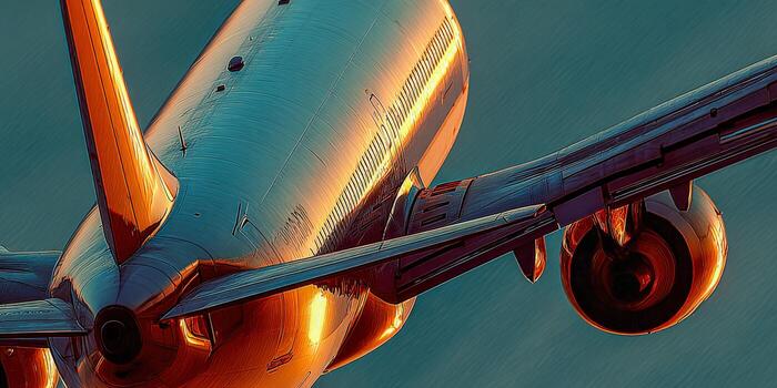 The tail of a plane photo