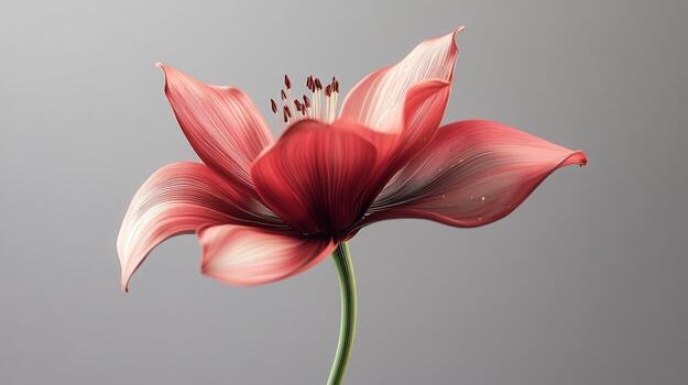 A stylized, digitally rendered lily photo