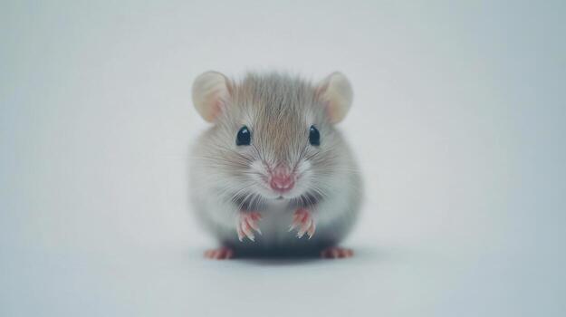 Cute mouse, soft focus photo