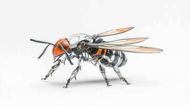 Mechanical wasp, detailed and intricate photo