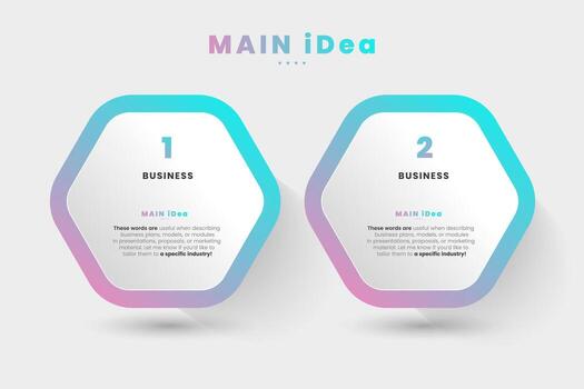 Two Infographic diagram charts template for business. The finance button options, presentation with elements illustration design vector