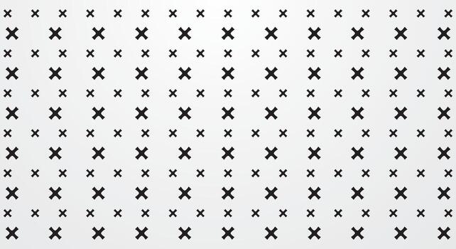 Random cross pattern on white background vector