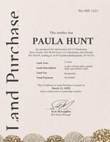 land certificate owner template design ideas