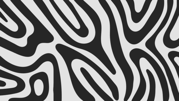 Abstract zebra pattern waves retro 60s 70s background. illustration. vector