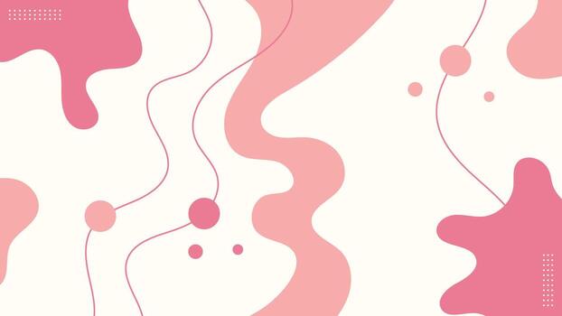 Trendy abstract background. Composition of amorphous forms and lines. Template for social networks. vector