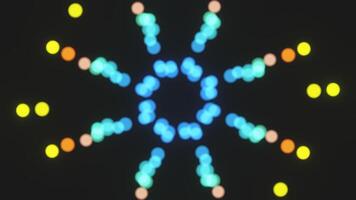 looping astratto sfondo con mutevole luci nel spazio. video