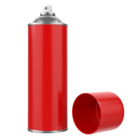 vermelho spray pode isolado em transparente fundo png