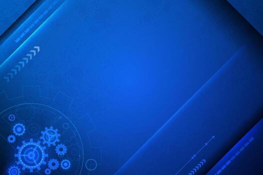 Blue Technology Background with Circuit Lines vector