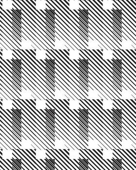 A mix of black striped lines and abstract patterns. vector