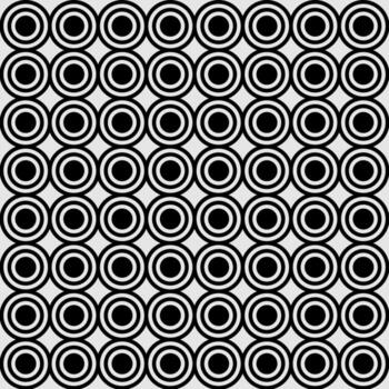 Circular Dot and Bullseye Pattern Geometric Circle Design vector