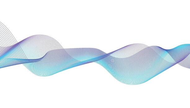 degradado ola fondo, resumen azul y púrpura fluido línea diseño vector