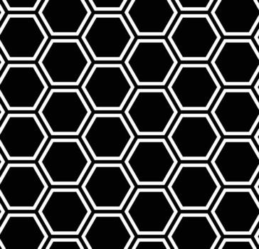 Geometric hexagon net pattern vector