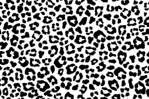 White leopard print seamless pattern for background vector