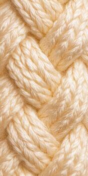 intrincado cerca arriba de crema de colores trenzado macramé nudos para textil Arte y arte diseño foto