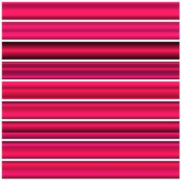 pink color, metallic gradients, swatches collection, shiny gradient set on black background, metallic texture vector