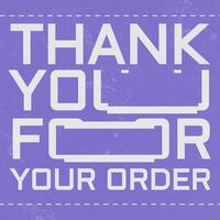 Purple Business Thank You Card Template