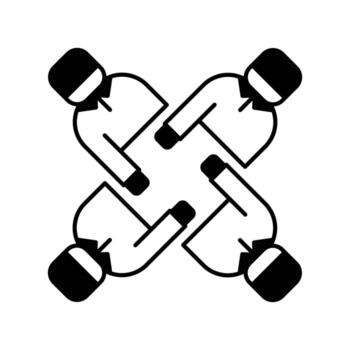 Single Icon Team, Perfect for Presentation, Website, Apps and more, Icon Mixed Style vector