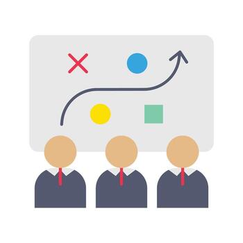 Single Icon Presentation, Perfect for Presentation, Website, Apps and more, Icon Flat Style vector