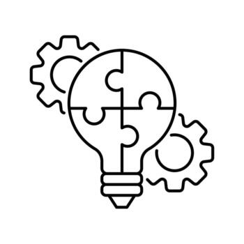 Single Icon Problem Solve, Perfect for Presentation, Website, Apps and more, Icon Outline Style vector