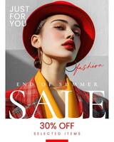 Minimalist End of Summer Sale Instagram Post template