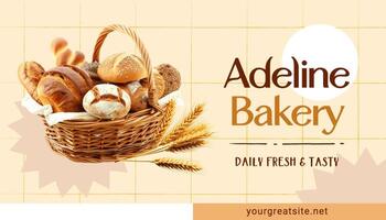 Bakery Business Card Landscape template