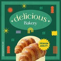 Bakery Business Card Square template