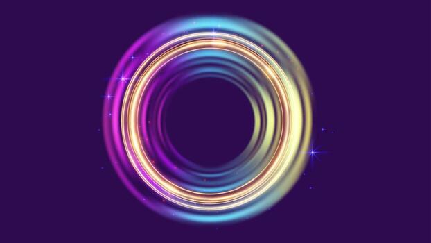 Tech-inspired portal with hologram visuals effect vector