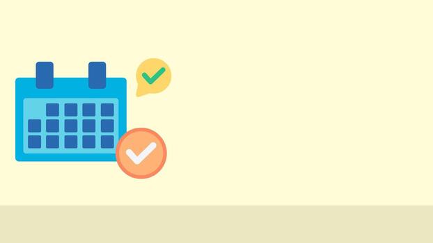 Flat design business background with schedule calendar theme. Suitable for business, presentations, advertising, etc. vector