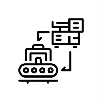 Black icon machine-to-machine vector