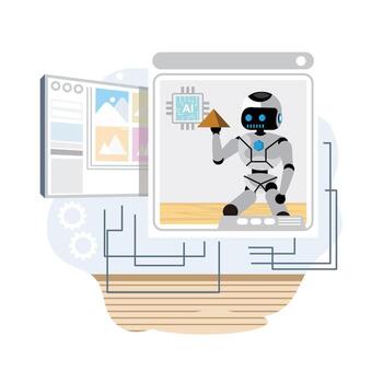 mejorado por IA producto diseño y funcionalidad. vector