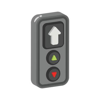 Trendy 2d style icon of elevator call button vector