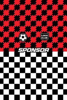 abstract pattern with checkerboard pattern jersey sports template sublimation design vector