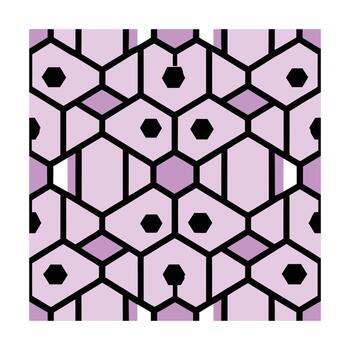 Geometric Pattern Inspired by Cellular Structures and Tessellations vector